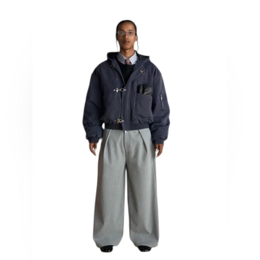 NEW!!! Shinzo Shige 15oz Canvas Clasp Bomber Jacket (Navy) Sz XS
